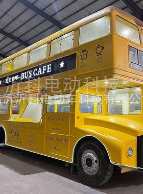 双层复卖古伦巴士车复古仿光真创意售车景区75694观民宿英打卡展