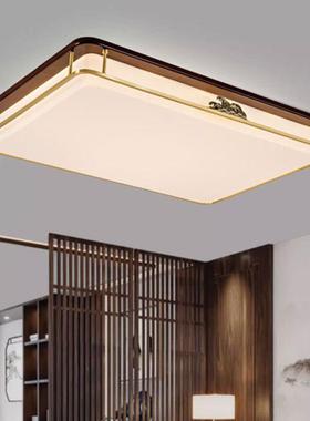 印新苏古中式客厅33821灯仿云石吸顶灯简约复国中风全铜书房卧室