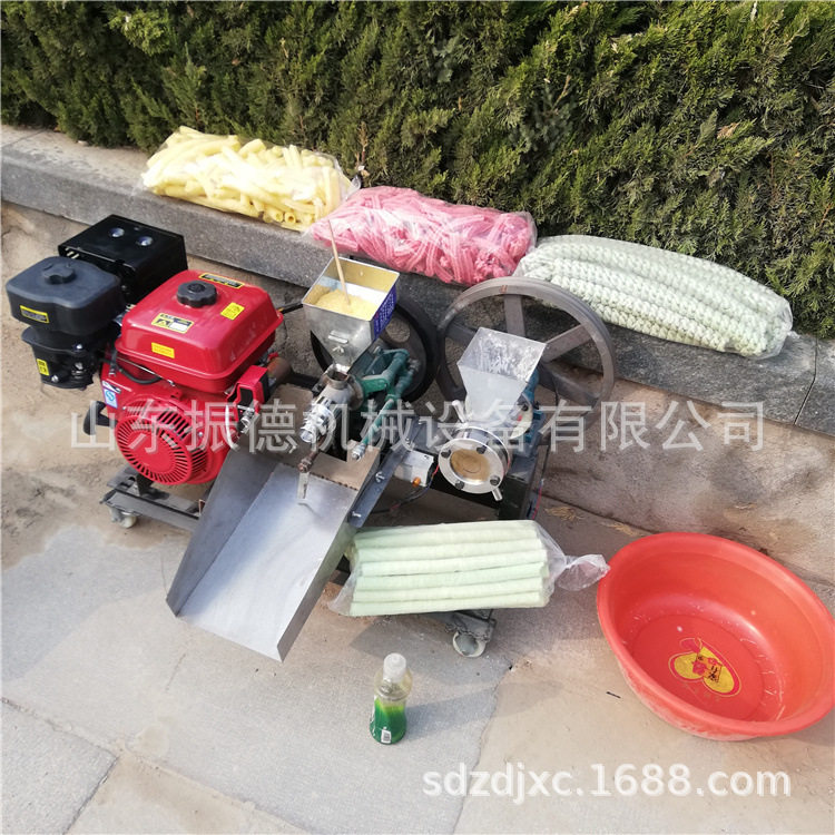 不锈钢暗仓膨化机厂家 五谷杂粮海参果膨化机 噪音小汽油膨化机