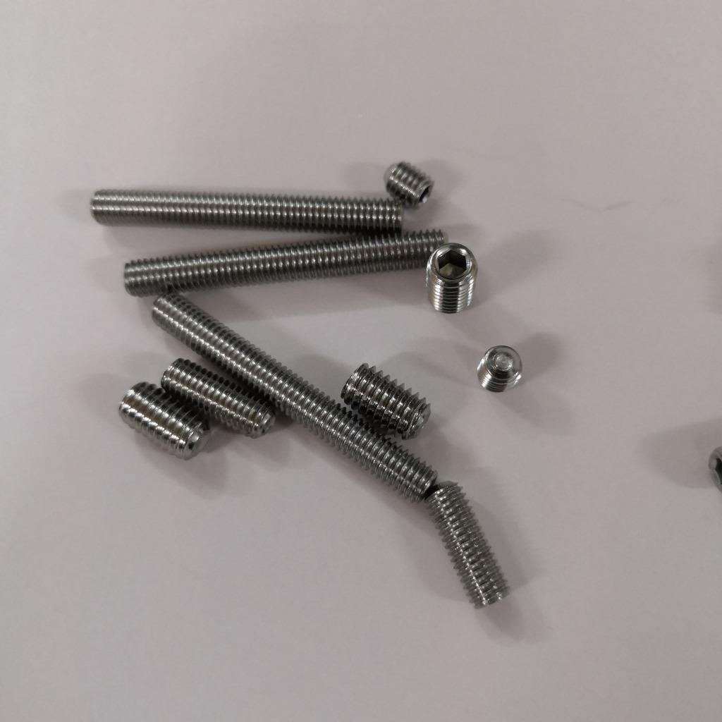 SUS0不系锈钢GB80DIZBVN916内六角凹付端紧定止4机米螺丝M1.6M2列