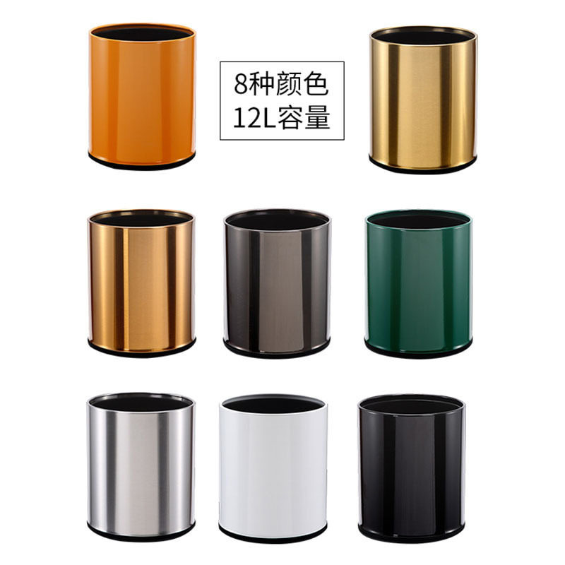VLEN不锈钢双层轻奢垃圾桶
