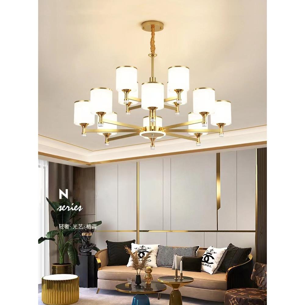 NN1客79厅吊灯现代中简约大餐气式F轻奢2025新款灯具卧室厅全屋