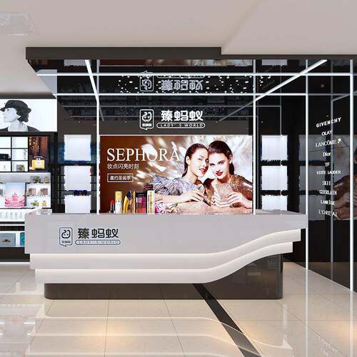 合整源展柜店计加印LO珠宝展柜GO经营设部展示台多层烤漆灯带产品