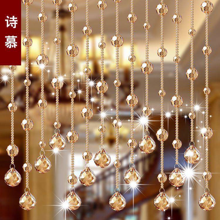 水过珠帘门帘隔断厅玄客关道装饰屏风卫生晶10067074间卧室风水帘