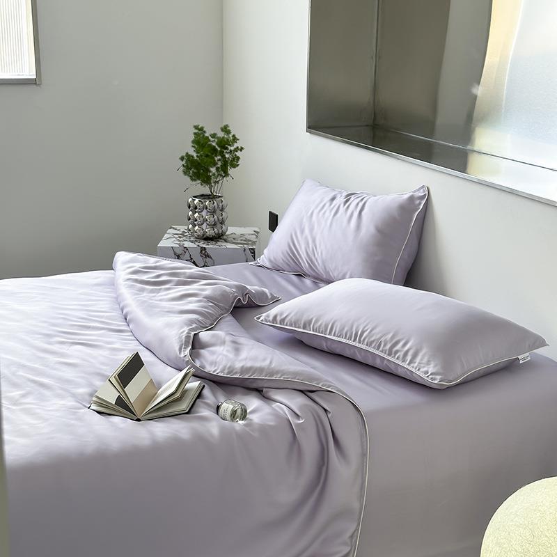 高端A类兰精天丝0支四件套夏通45123231丝6滑凉裸睡南感家纺被套