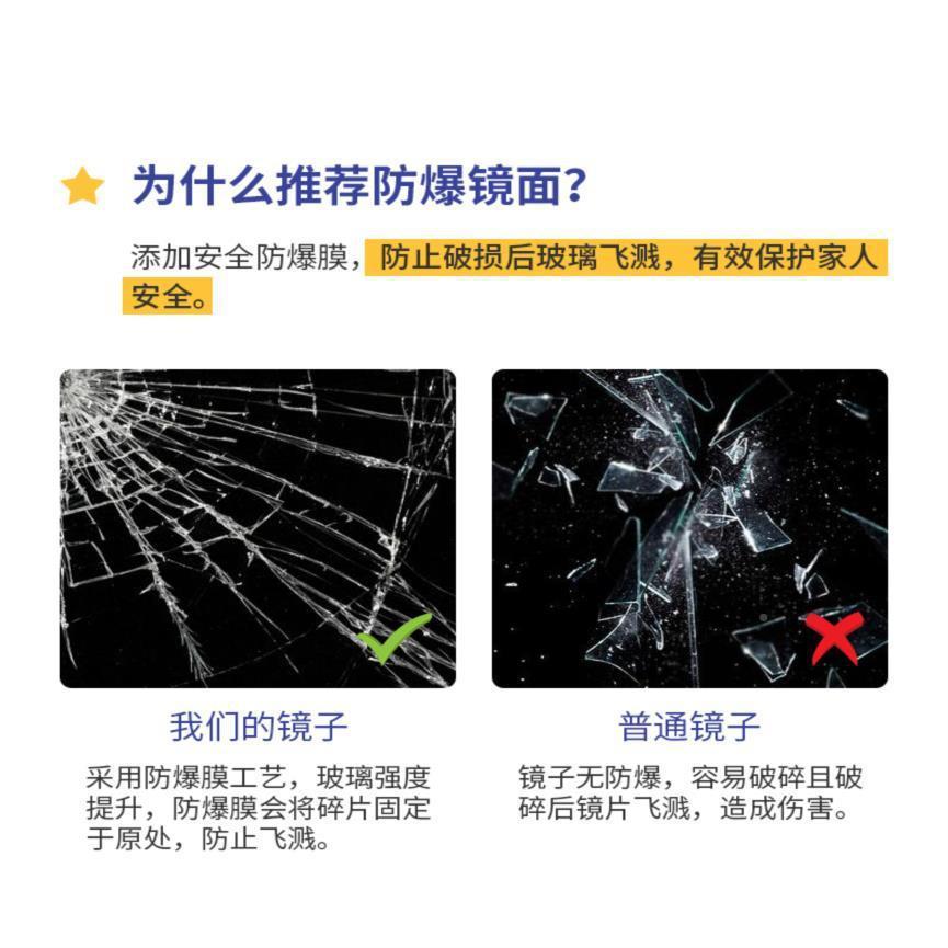 全奢身镜PNE衣镜女生穿网红卧立室轻化妆镜子挂墙体试衣镜家用落