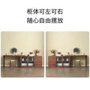 胡桌桃木书桌RIA实转角桌学习桌办公桌写字木桌加家具厚子原木桌