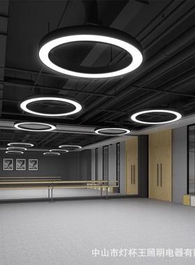 金色ed造型灯创意六边形吊办公l室超餐市厅健身984房过道工业异形