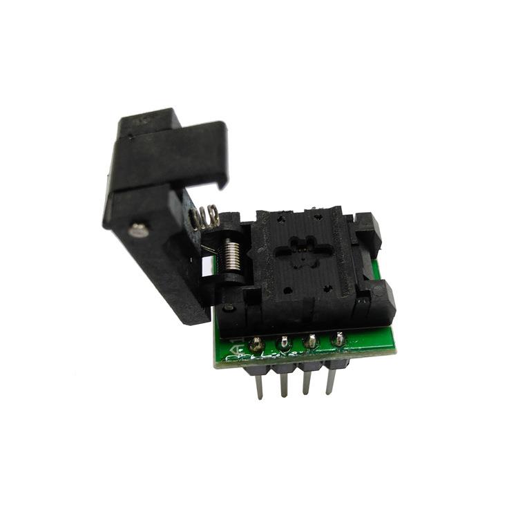 .HMIL74U厂家5WSON烧录座DFN8-0探针测试座2*2mmQFN8转DIP8