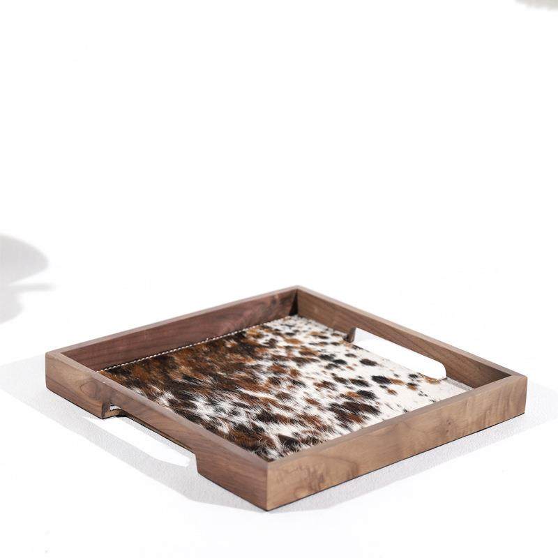 轻端进口实胡木桃木马毛托盘高家居装饰品样奢板TQD间家居装饰摆,家居饰品,香薰托盘,淘宝优惠券,粉丝福利购,淘宝优惠卷