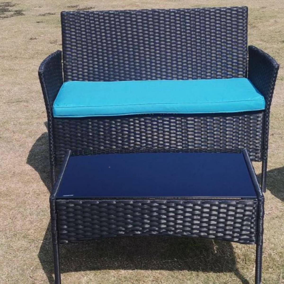 编藤四件桌椅花桌庭院阳台休园闲FX630002套户外家具藤编椅