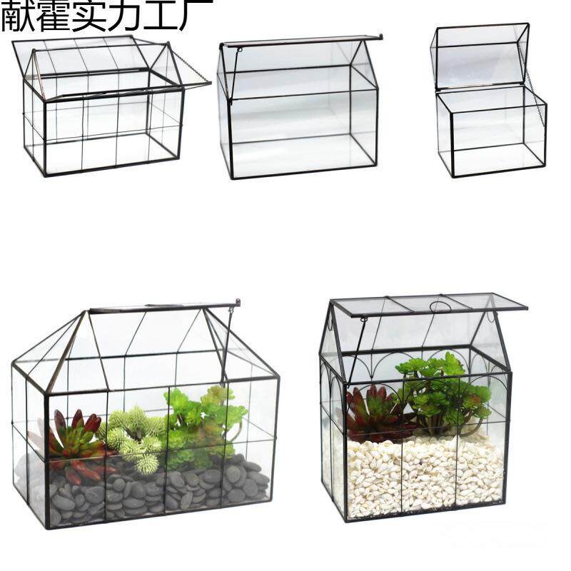 欧式房玻璃花房物多肉植花献霍实力盆家居用品摆件景绿植透明微观