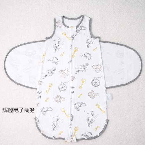 初儿襁婴褓式睡袋防跳包巾春惊夏抱四季通用薄款Pfmsjdad宝宝被防