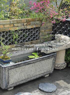 客厅装饰流水鱼摆件室内落地中TIQ庭院造景式喷泉水景大型户池外