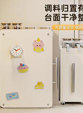 料厨房调料品转角AL100542置物架面抽拉式台调架多功能用油盐家酱