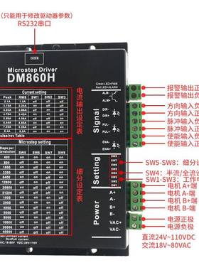 86两H相步进驱动器DM860代替DMDM860H（A860H2DM8机06雕刻机电替
