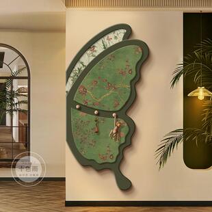 中古风入关洞玄板装饰画法式复洞古蝴蝶置物户挂衣架收纳客厅SMR-