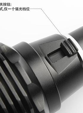 潜水手电筒夜潜38赶水下补光66520超海亮P9光0强光蛙人黄照明灯