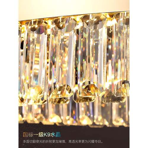 轻奢水晶楼复客厅吊灯后现代简约大新厅主灯式卧室餐46546344厅灯