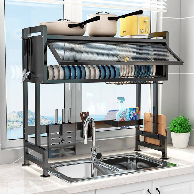 严选厨房水置物架槽碗碟沥水架面碗槽水池上洗003放碗台收纳碗柜