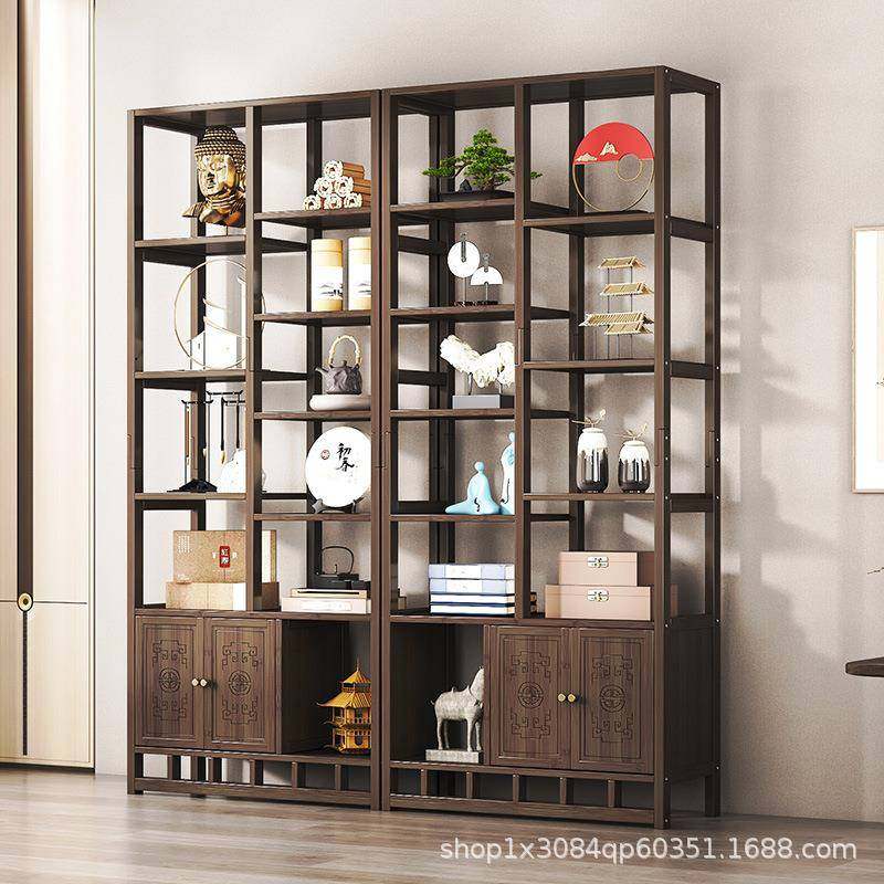 博古架实木中式茶柜置物宝架台268/288式叶柜茶具茶架展茶子多阁