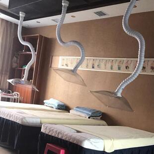 艾灸馆医院家用室内抽统烟支撑万定免位向竹节吸烟管道排烟系33风