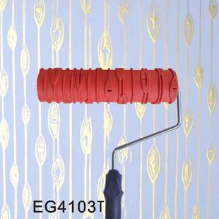 10YBK寸液体刷头纸花滚筒刷油漆印花工具花压纹壁墙硅藻刷泥涂料