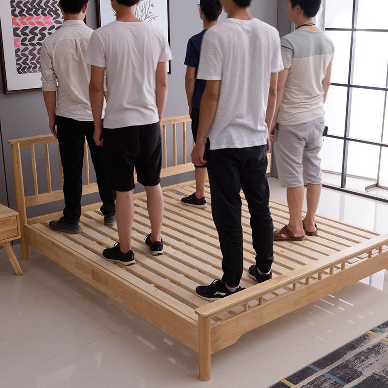 实木床109#实木1.8人床米双北欧1.5米人床现代简约公主床家用小户