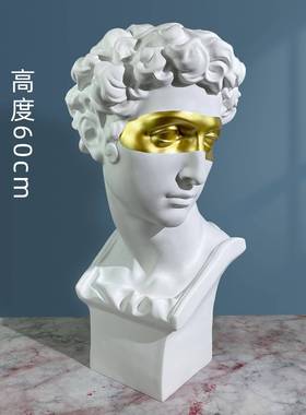 60cm头小摆件蒙眼美第奇HCF-给60树脂像雕像雕塑卫式石膏欧像别墅