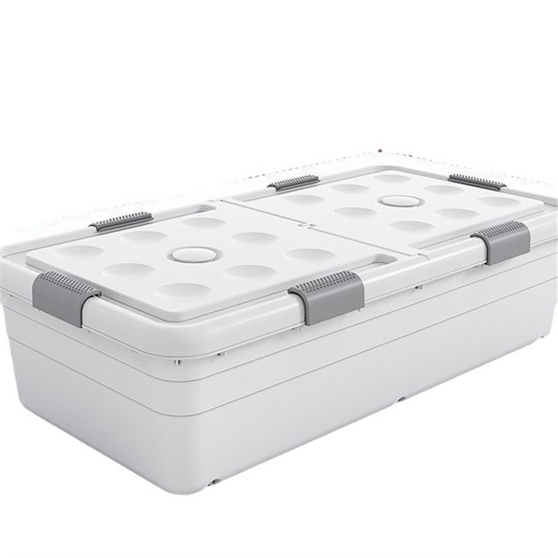 床底收纳箱家用带轮抽屉式扁平衣服收纳箱床下整理V箱收纳盒放床