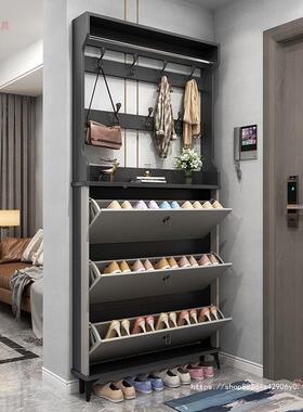超薄鞋ZOP柜结实耐用大容翻斗柜进门靠墙多层衣帽架一体简量鞋鞋