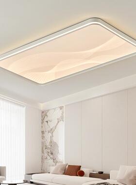 观月飘光谱护眼26310卧室灯简约全简大气高亮极带菱晶面板客厅主