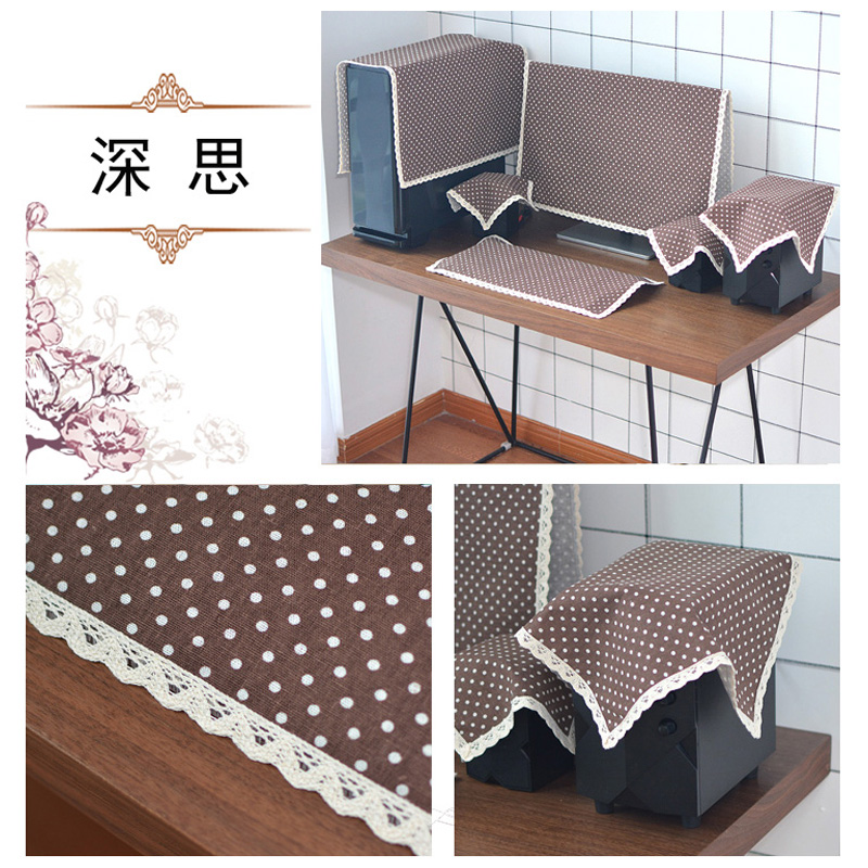 32寸曲面屏显示器台式电脑防尘罩222427寸一体机盖布定做布艺遮尘