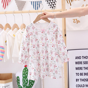 女童睡衣纯棉长袖睡裙小女孩公主儿童连衣裙卡通秋冬宝宝家居服