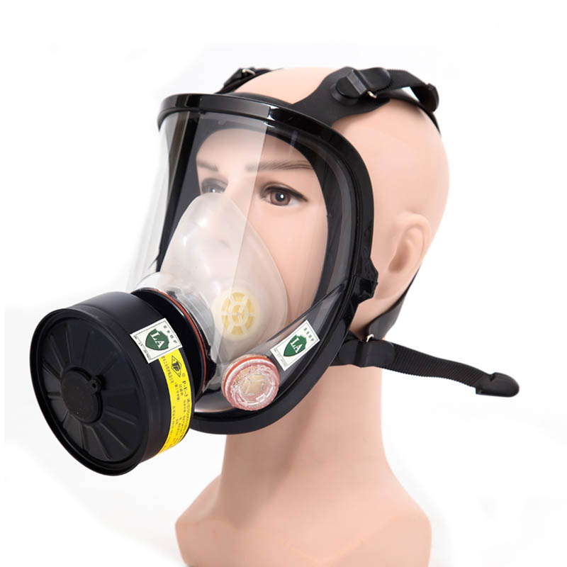 唐丰防毒面具面罩防化工气体喷漆专用防尘面俱消防全面罩配滤毒盒