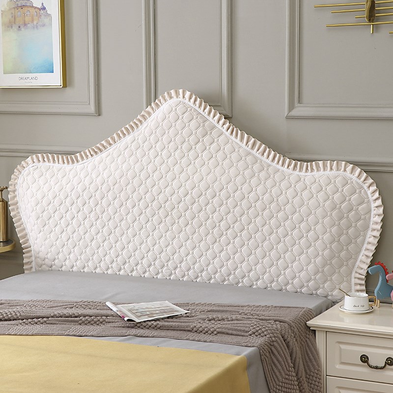 床头套罩新款全包欧式床头罩定做防尘保护套靠背弧形半圆立柱软包