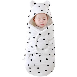 新生婴儿抱被秋冬加厚纯棉包单防惊跳防踢被初生宝宝睡袋四季襁褓