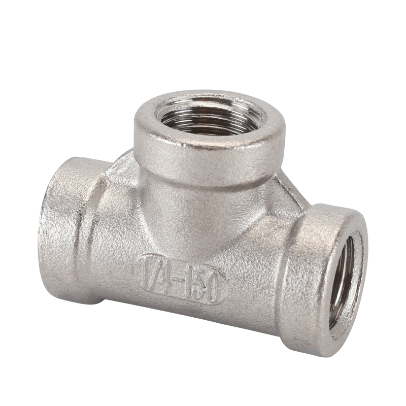 不锈钢三通接头304内外丝管件2/3/4/6分ZG/RC锥螺纹水管接头配件