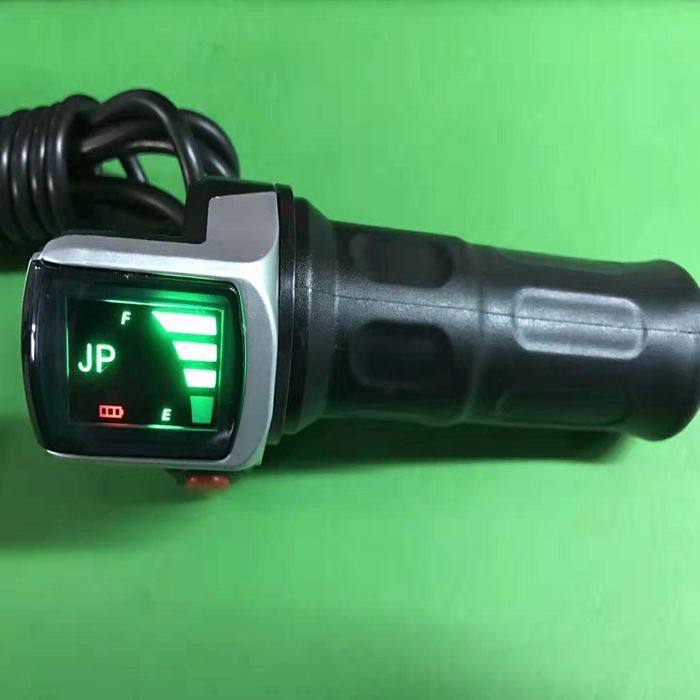 锂电动自行车转把电量显示液晶带锁转把调速转把锂电池36v48v60v