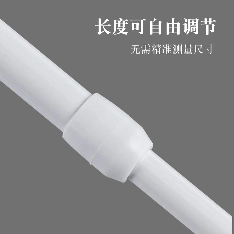 伸缩杆免打孔浴室帘杆门帘小窗帘免安装晒衣杆多功能衣柜撑杆挂杆