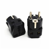 一转二旅游插头德标泰国韩国欧标转换器插座出国欧洲法国巴厘岛