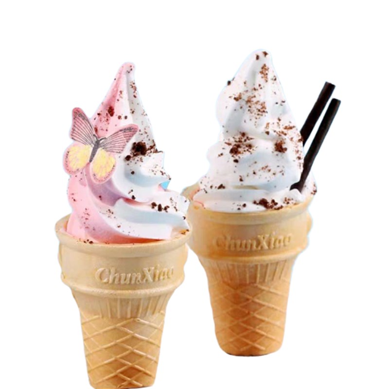 商用平底甜筒脆皮加厚蛋托威化杯冰淇淋蛋筒KFC冰激凌脆筒
