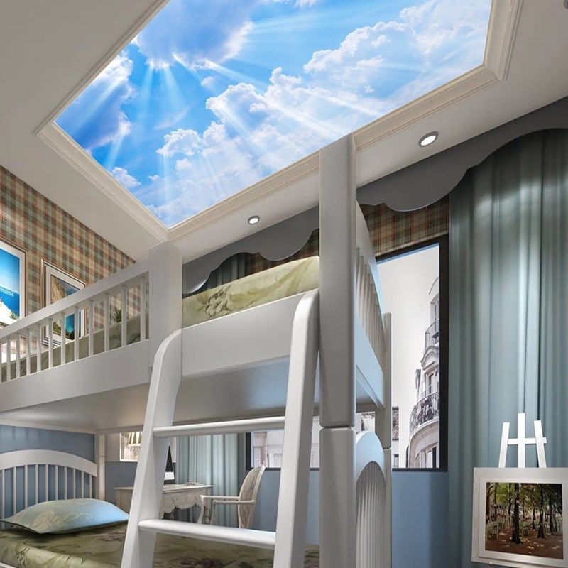 蓝天白云走廊吊顶玻璃过道客厅装饰亚克力透光板艺术天花灯板造型,基础建材,亚克力板,淘宝优惠券,粉丝福利购,淘宝优惠卷