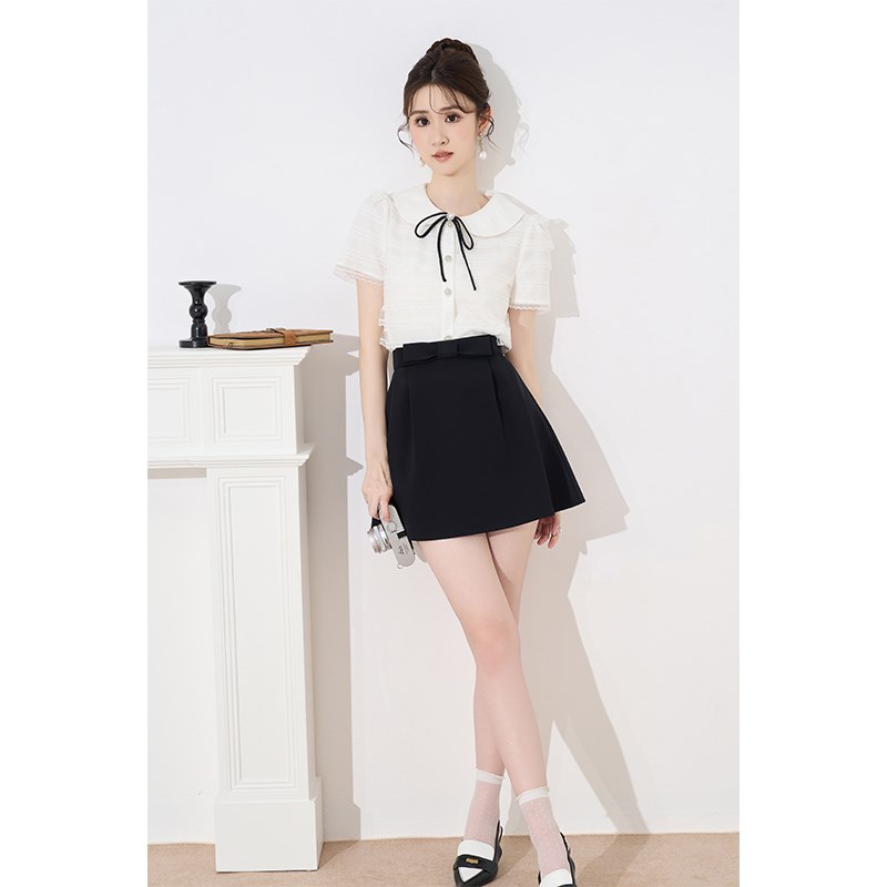 半身裙套装裙女2025新款春季法式气质高级感衬衫短裙设计感两件套