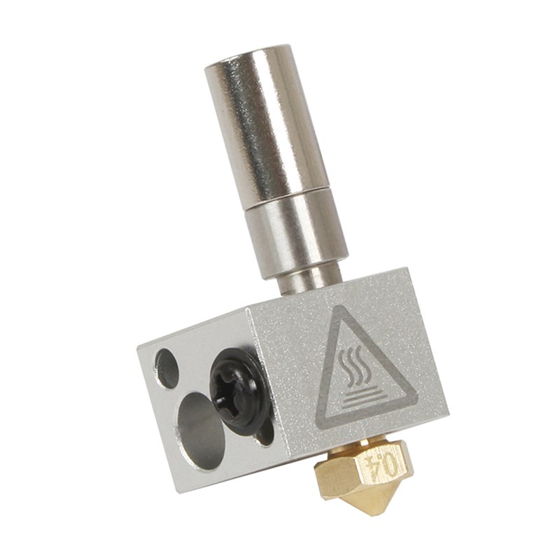 3D打印机配件两进一出喷头模组挤出头火山口铝铜加热块打印头套件