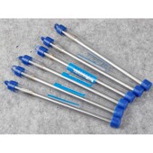 加长柄硬质合金旋转锉钨钢磨头弧形边尖头球形圆柱形长轴150双槽