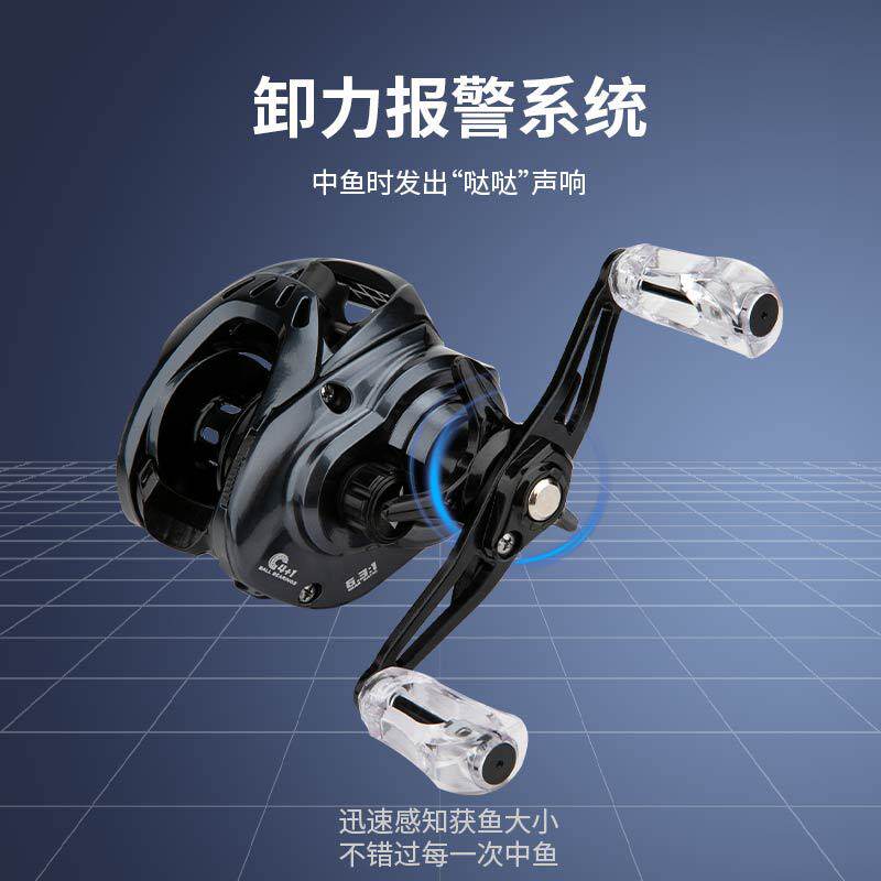 科迈雷路亚碳纤维轻量磁力强刹车力水滴轮海钓远投泛用渔线轮批发