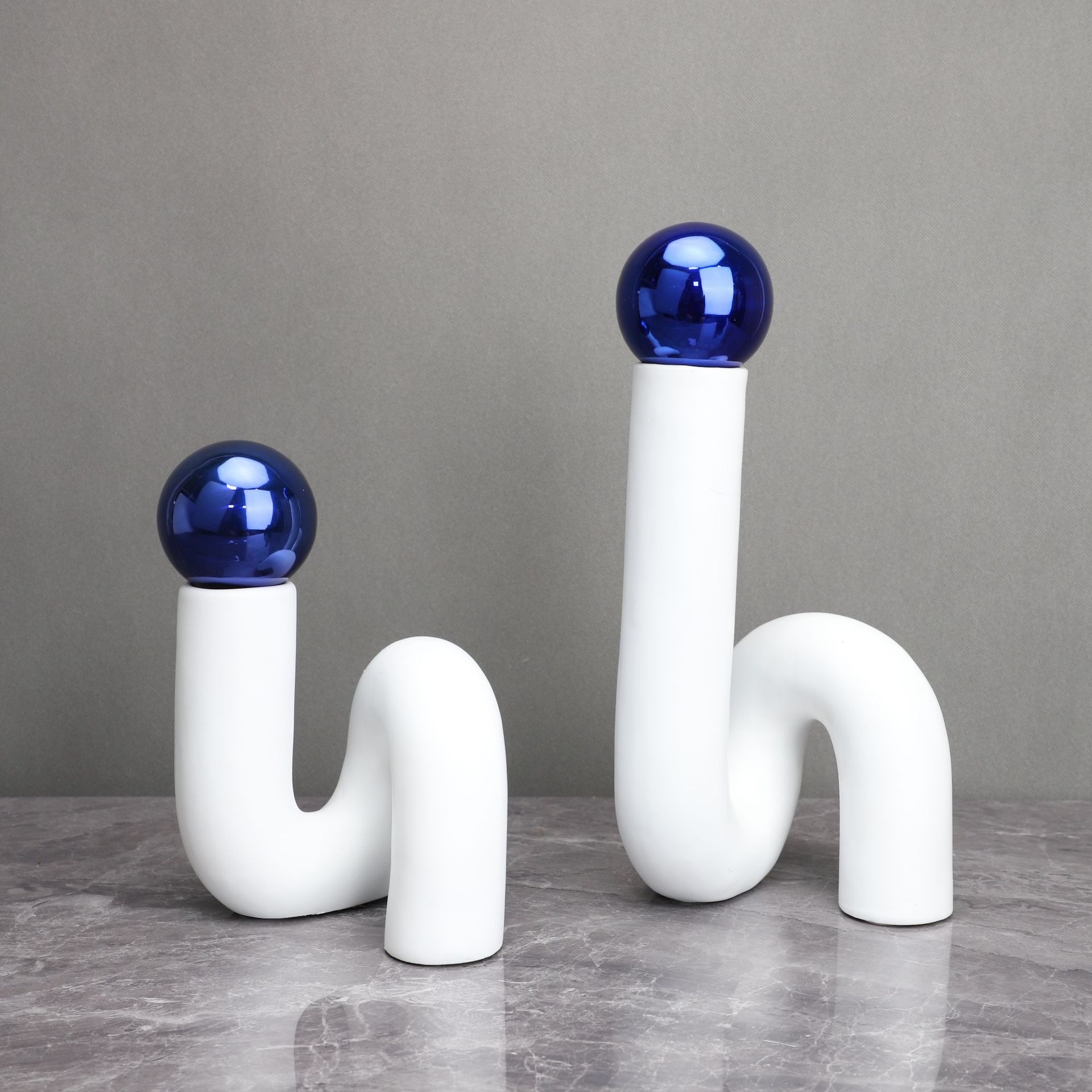 现代简约几何插花花瓶软装饰品客厅酒店茶几家居桌面花器艺术摆件