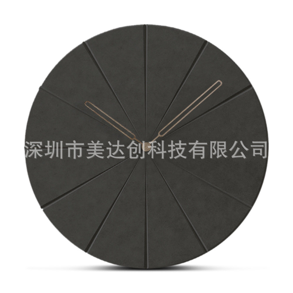 北欧现代实木钟表时钟简约客厅挂墙家用挂表打孔创意静音艺术挂钟