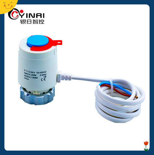 常开常闭式电热执行器地暖分水器液晶面板恒温电子执行器水暖阀门